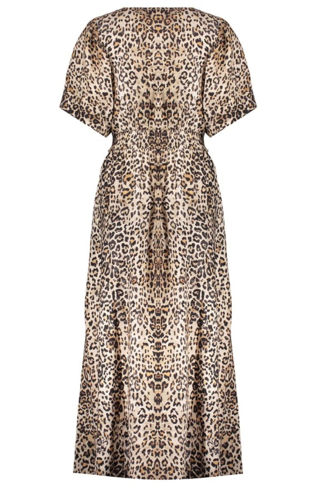 MIDI DRESS MET PRINT 57092 20 Sand/Black